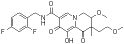 N-(2,4-Difluorobenzyl)-9-hydroxy-3-methoxy-2-(2-methoxyethyl)-2-methyl-1,8-dioxo-2,3,4,8-tetrahydro-1H-quinolizine-7-carboxamide molecular structure (CAS 1690331-06-6)