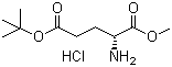 D-谷氨酸 5-叔丁酯 1-甲酯盐酸盐分子结构 (CAS 16948-36-0)