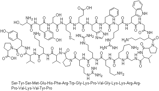 Cosyntropin molecular structure (CAS 16960-16-0)