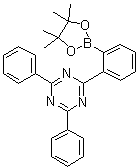 2,4-Diphenyl-6-[2-(4,4,5,5-tetramethyl-1,3,2-dioxaborolan-2-yl)phenyl]-1,3,5-triazine molecular structure (CAS 1696425-27-0)