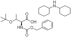 Cbz-O-tert-butyl-L-threonine dicyclohexylamine molecular structure (CAS 16966-07-7)