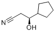 (S)-3-Hydroxy-3-cyclopentylpropanenitrile molecular structure (CAS 1699727-68-8)