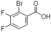 2-溴-3,4-二氟苯甲酸分子结构 (CAS 170108-05-1)