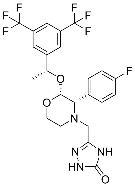 阿瑞匹坦分子结构 (CAS 170729-80-3)