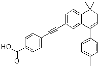 4-[2-[5,6-二氢-5,5-二甲基-8-(4-甲基苯基)-2-萘基]乙炔基]苯甲酸分子结构 (CAS 171746-21-7)
