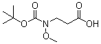 N-[叔丁氧羰基]-N-甲氧基-beta-丙氨酸分子结构 (CAS 172299-81-9)