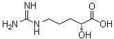 (R)-5-[(氨基亚氨基甲基)氨基]-2-羟基戊酸分子结构 (CAS 172491-18-8)