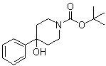 4-羟基-4-苯基哌啶-1-羧酸叔丁酯分子结构 (CAS 172734-33-7)