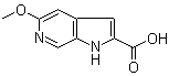 5-甲氧基-1H-吡咯并[2,3-c]吡啶-2-羧酸分子结构 (CAS 17288-36-7)