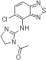 1-乙酰基-N-(5-氯-2,1,3-苯并噻二唑-4-基)-4,5-二氢-1H-咪唑-2-胺分子结构 (CAS 173532-15-5)