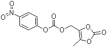 (5-甲基-2-氧代-1,3-二氧杂环戊烯-4-基)甲基 4-硝基苯基碳酸酯分子结构 (CAS 173604-87-0)