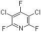 3,5-二氯-2,4,6-三氟吡啶分子结构 (CAS 1737-93-5)