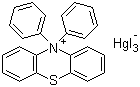 10,10-二苯基-10H-吩噻嗪三碘化汞分子结构 (CAS 17375-46-1)