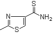 2-Methylthiazole-4-thiocarboxamide molecular structure (CAS 174223-29-1)