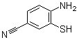 4-氨基-3-巯基苯腈分子结构 (CAS 174658-22-1)