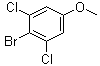 2-溴-1,3-二氯-5-甲氧基苯分子结构 (CAS 174913-20-3)