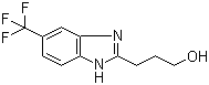 2-(3-Hydroxypropyl)-5-(trifluoromethyl)benzimidazole molecular structure (CAS 175135-15-6)