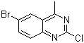 6-溴-2-氯-4-甲基喹唑啉分子结构 (CAS 175724-46-6)