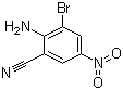 2-氰基-4-硝基-6-溴苯胺分子结构 (CAS 17601-94-4)