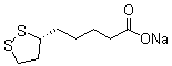 (R)-1,2-Dithiolane-3-pentanoic acid sodium salt molecular structure (CAS 176110-81-9)
