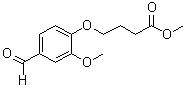 Methyl 4-(4-formyl-2-methoxyphenoxy)butyrate molecular structure (CAS 176375-41-0)