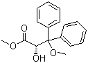 (S)-2-Hydroxy-3-methoxy-3,3-diphenylpropionic acid methyl ester molecular structure (CAS 177036-78-1)