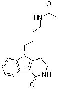 N-[4-(1,2,3,4-Tetrahydro-1-oxo-5H-pyrido[4,3-b]indol-5-yl)butyl]acetamide molecular structure (CAS 1770789-37-1)