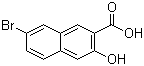 7-Bromo-3-hydroxynaphthalene-2-carboxylic acid molecular structure (CAS 1779-11-9)