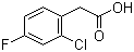 2-氯-4-氟苯乙酸分子结构 (CAS 177985-32-9)