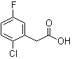 2-氯-5-氟苯乙酸分子结构 (CAS 177985-33-0)