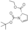 (S)-1-N-叔丁氧羰基-2,3-二氢-2-吡咯甲酸乙酯分子结构 (CAS 178172-26-4)