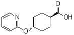 反式-4-(2-吡啶基氧基)环己烷羧酸分子结构 (CAS 1784753-88-3)