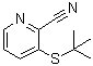 3-[(1,1-二甲基乙基)硫基]-2-吡啶甲腈分子结构 (CAS 178811-40-0)