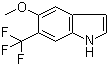 5-Methoxy-6-(trifluoromethyl)indole molecular structure (CAS 178896-78-1)