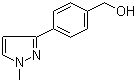 4-(1-甲基-1H-吡唑-3-基)苯甲醇分子结构 (CAS 179055-20-0)