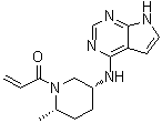 1-[(2S,5R)-2-甲基-5-(7H-吡咯并[2,3-d]嘧啶-4-基氨基)-1-哌啶基]-2-丙烯-1-酮分子结构 (CAS 1792180-81-4)