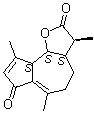 (3S,3aS,9aS,9bS)-3,3a,4,5,9a,9b-六氢-3,6,9-三甲基薁并[4,5-b]呋喃-2,7-二酮分子结构 (CAS 17946-87-1)