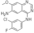 N-(3-氯-4-氟苯基)-7-甲氧基-6-氨基喹唑啉-4-胺分子结构 (CAS 179552-75-1)