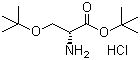 O-(叔丁基)-D-丝氨酸叔丁酯盐酸盐分子结构 (CAS 179559-35-4)