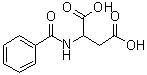 N-苯甲酰基-DL-天冬氨酸分子结构 (CAS 17966-68-6)