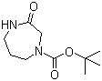 tert-Butyl 3-oxo-1,4-diazepane-1-carboxylate molecular structure (CAS 179686-38-5)