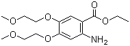 4,5-二(2-甲氧基乙氧基)-2-氨基苯甲酸乙酯分子结构 (CAS 179688-27-8)