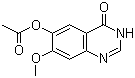 3,4-Dihydro-7-methoxy-4-oxoquinazolin-6-yl acetate molecular structure (CAS 179688-53-0)