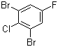 1-氯-2,6-二溴-4-氟苯分子结构 (CAS 179897-90-6)