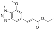 Ethyl (2E)-3-(7-methoxy-1-methyl-1H-benzotriazol-5-yl)acrylate molecular structure (CAS 1799973-79-7)