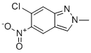 6-Chloro-2-methyl-5-nitro-2H-indazole molecular structure (CAS 1801267-04-8)