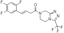 (3E)-1-[5,6-Dihydro-3-(trifluoromethyl)-1,2,4-triazolo[4,3-a]pyrazin-7(8H)-yl]-4-(2,4,5-trifluorophenyl)-3-buten-1-one molecular structure (CAS 1803026-58-5)