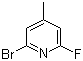 2-Bromo-6-fluoro-4-methylpyridine molecular structure (CAS 180608-37-1)