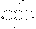 2,4,6-三乙基-1,3,5-三(溴甲基)苯分子结构 (CAS 181058-08-2)