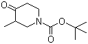 3-甲基-4-氧代哌啶-1-羧酸叔丁酯分子结构 (CAS 181269-69-2)
